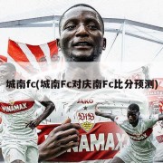 城南fc(城南Fc对庆南Fc比分预测)